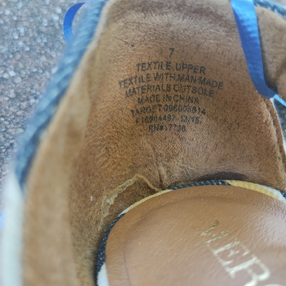 Merona Women Pointy Toed Striped Flats Size 7 - Picture 5 of 6